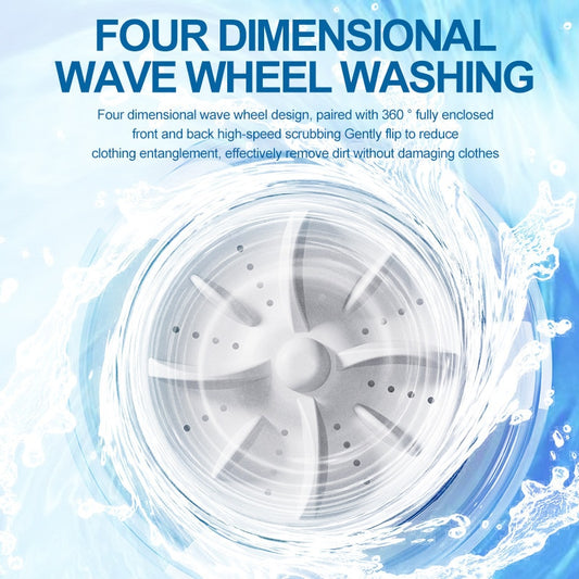 CleanGo™ Wireless Mini Washer – Portable Washing Machine with LED Display & 4000mAh Battery