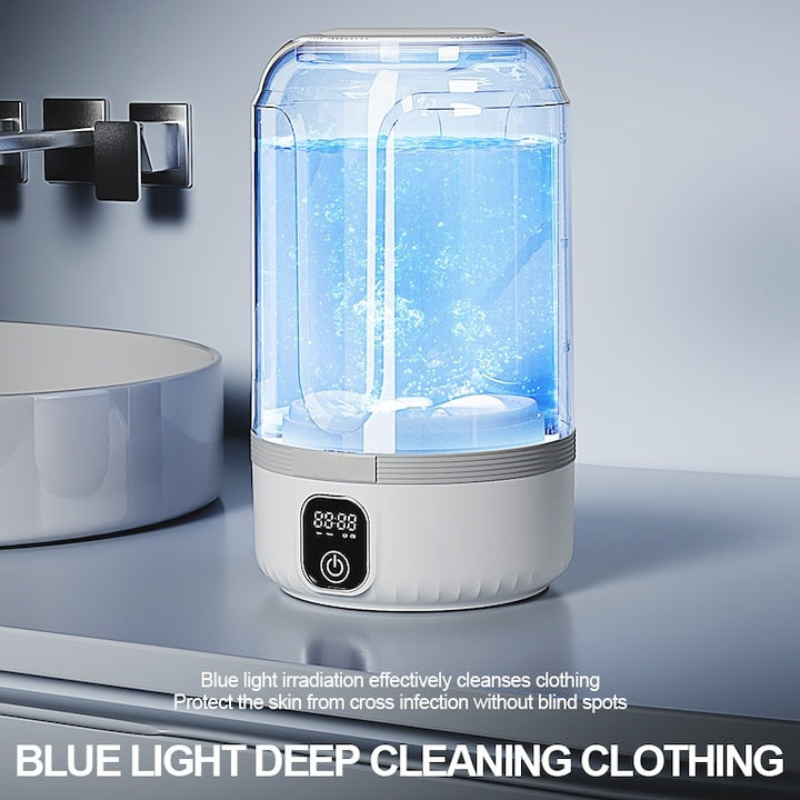 CleanGo™ Wireless Mini Washer – Portable Washing Machine with LED Display & 4000mAh Battery